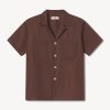 Crosshatch Linen Camp Shirt